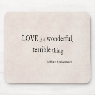 William Shakespeare Liebe ist wunderbar und schrec Mousepad