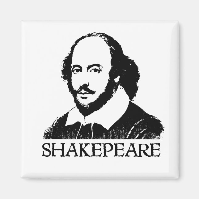 William Shakespeare Magnet (Vorne)
