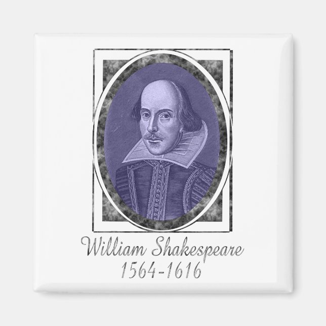 William Shakespeare Magnet (Vorne)