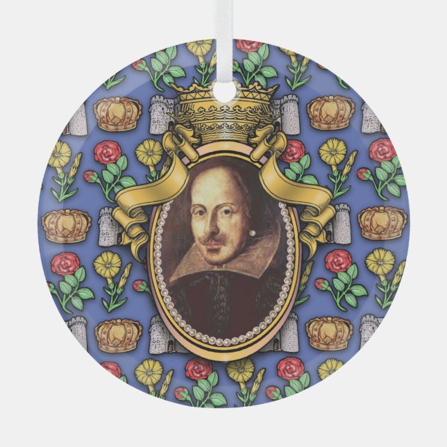 William Shakespeare Ornement en verre (Recto)