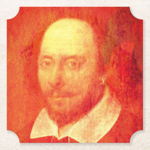 William Shakespeare Paper Beverage Coaster Untersetzer