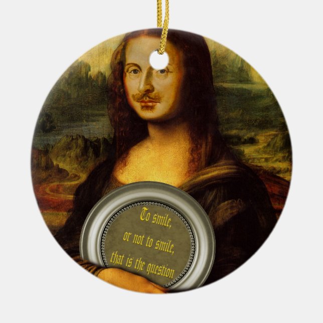 William Shakespeare Parody Keramikornament (Vorne)