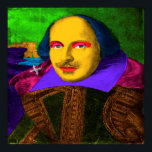William Shakespeare Pop Art Poster<br><div class="desc">William Shakespeare (1564-1616) war ein englischer Dichter, Dramatiker und Schauspieler, weithin als der bestste Schriftsteller der englischen Sprache angesehen</div>