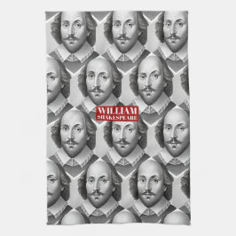 William Shakespeare Portrait Hamlet Illustration Geschirrtuch
