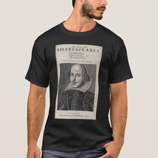 William Shakespeare Portrait T-Shirt (Vorderseite)
