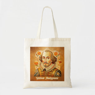 William Shakespeare Portrait Zitat Tragetasche