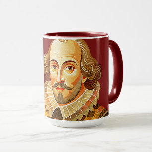 William Shakespeare Porträtdarstellung sein oder Tasse