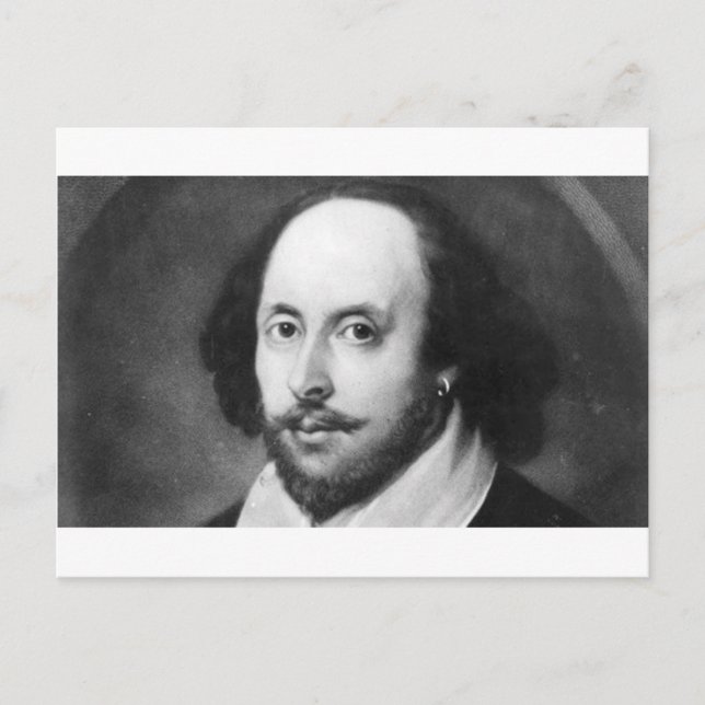 William Shakespeare Postkarte (Vorderseite)