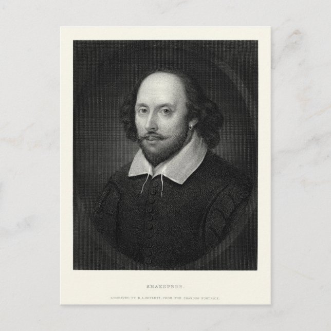 William Shakespeare Postkarte (Vorderseite)