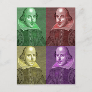 William Shakespeare Postkarte