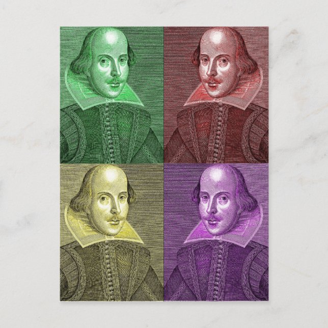 William Shakespeare Postkarte (Vorderseite)