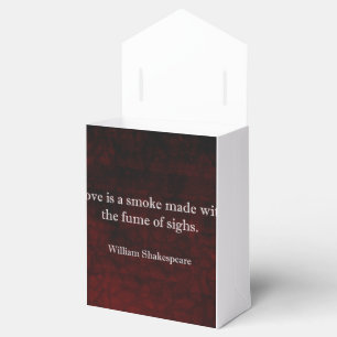 William Shakespeare Romeo und Julia LIEBE Zitat Geschenkschachtel