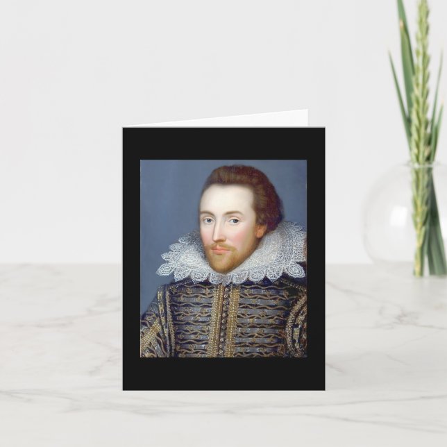William-Shakespeare-Themen-Notizkarte Karte (Vorderseite)