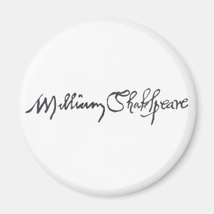 William Shakespeare-Unterzeichnung Magnet