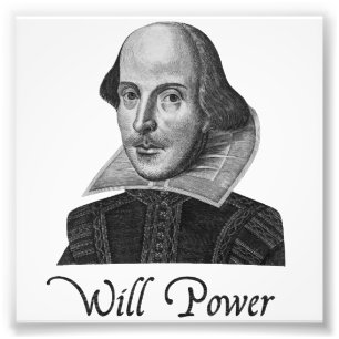 William Shakespeare wird Power Fotodruck