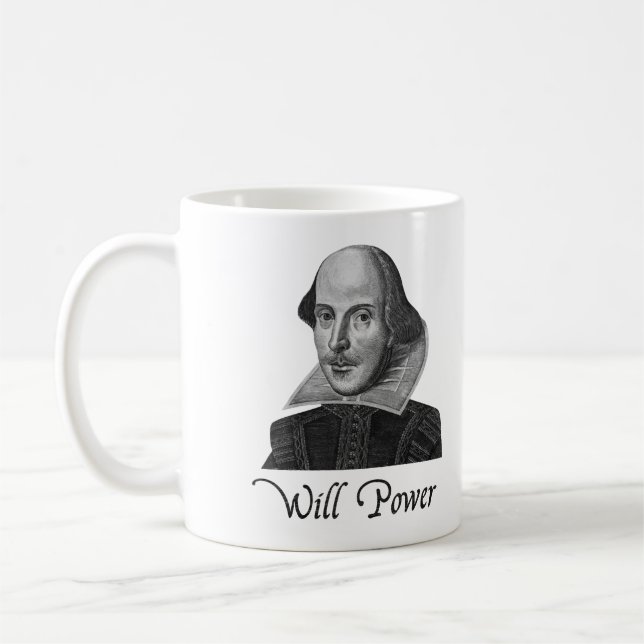 William Shakespeare wird Power Kaffeetasse (Links)