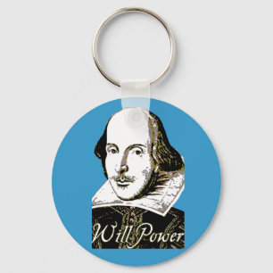William Shakespeare wird Power-T-Shirt Schlüsselanhänger
