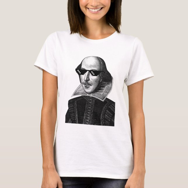 William Shakespeare with Shades Women's T-Shirt (Vorderseite)