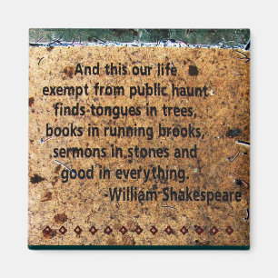 William Shakespeare-Zitat-Magnet Magnet