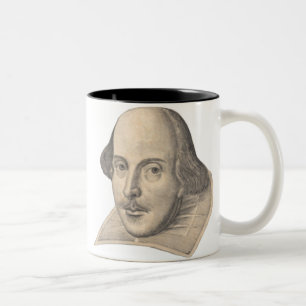 William Shakespeare Zweifarbige Tasse