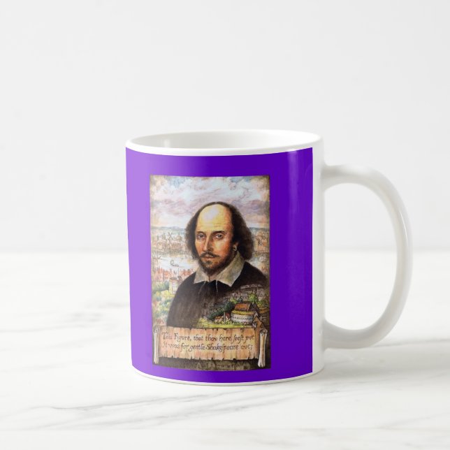 William- Shakespearebild-Tasse Kaffeetasse (Rechts)