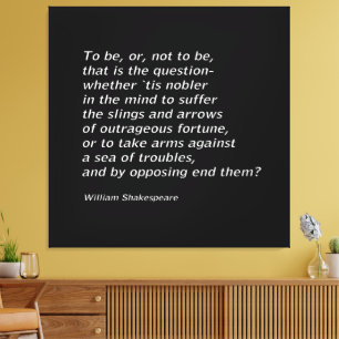 William Shakespeares "Hamlet" Leinwanddruck