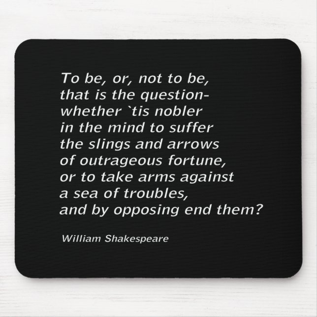 William Shakespeares "Hamlet" Mousepad (Vorne)