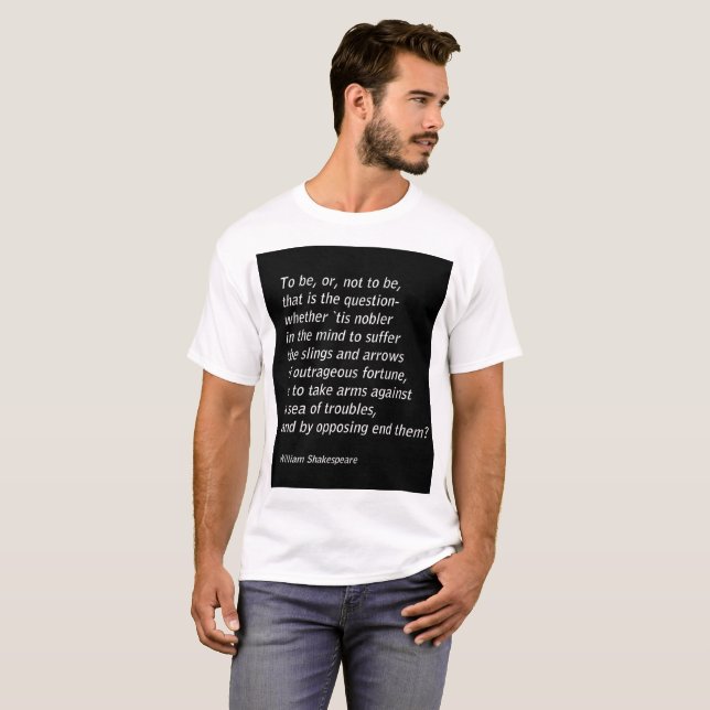 William Shakespeares "Hamlet" T-Shirt (Vorne ganz)