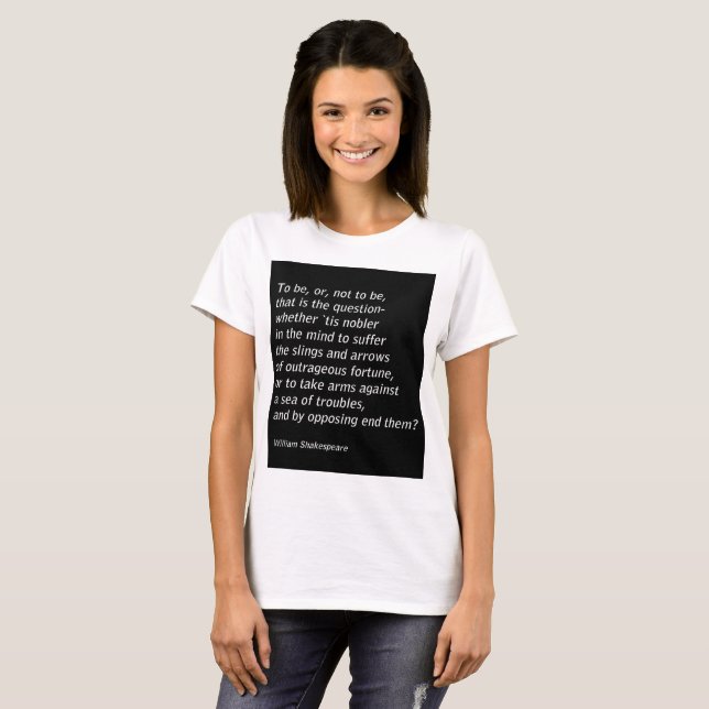 William Shakespeares "Hamlet" T-Shirt (Vorne ganz)