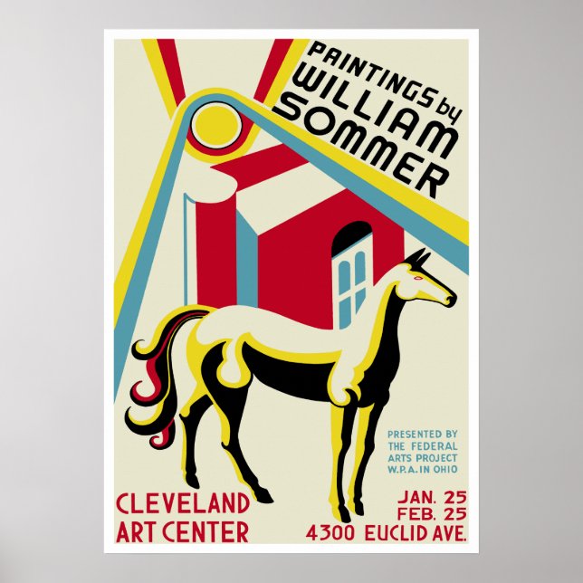 William Sommer Exhibition Poster (Vorne)