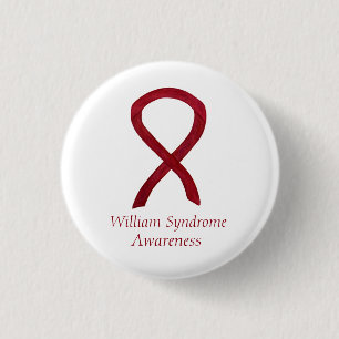 William Syndrome Custom Awareness Ribbon Buttone Button