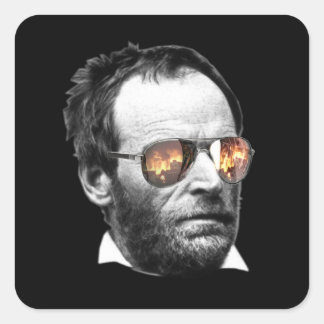 William T. Sherman Watches Atlanta Burn - Sticker