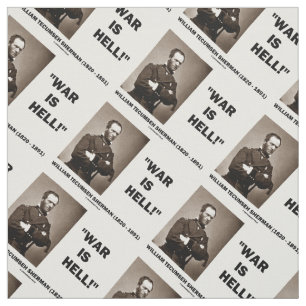 William Tecumseh Sherman War Is Hell Quote Stoff