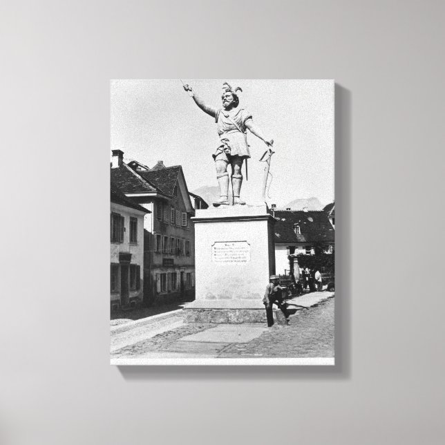 William Tell-Statue, c.1860-90 Leinwanddruck (Vorderseite)