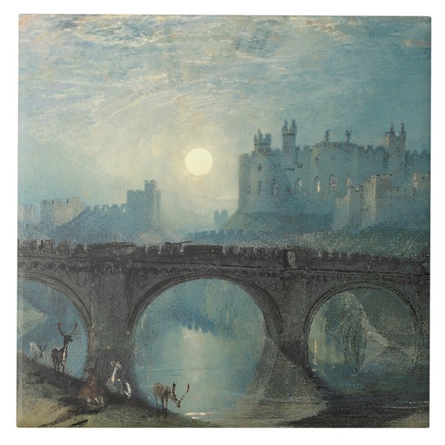 William Turner Alnwick Castle Fliese (Vorderseite)