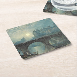 William Turner Alnwick Castle Rechteckiger Pappuntersetzer