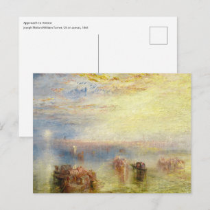 William Turner - Annäherung an Venedig Postkarte