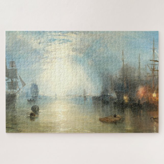 William Turner Art Jigsaw Puzzle, das in der Kohle (Horizontal)