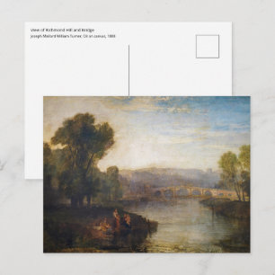William Turner - Aussicht auf Richmond Hill und Br Postkarte