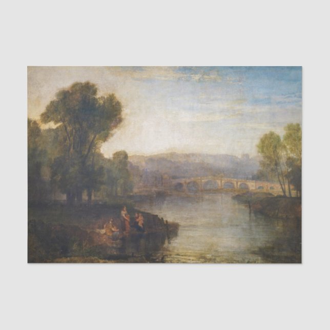 William Turner - Aussicht auf Richmond Hill und Br Seidenpapier (Vorderseite)