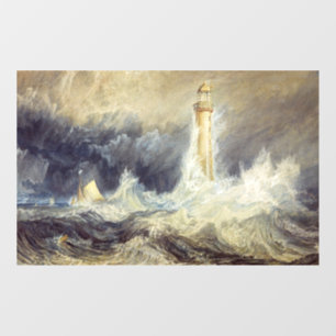 William Turner - Bell Rock Leuchtturm Fensteraufkleber