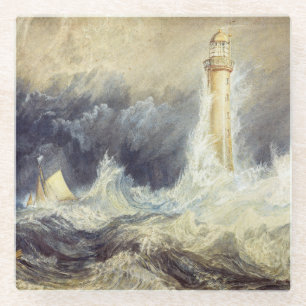 William Turner - Bell Rock Leuchtturm Glasuntersetzer