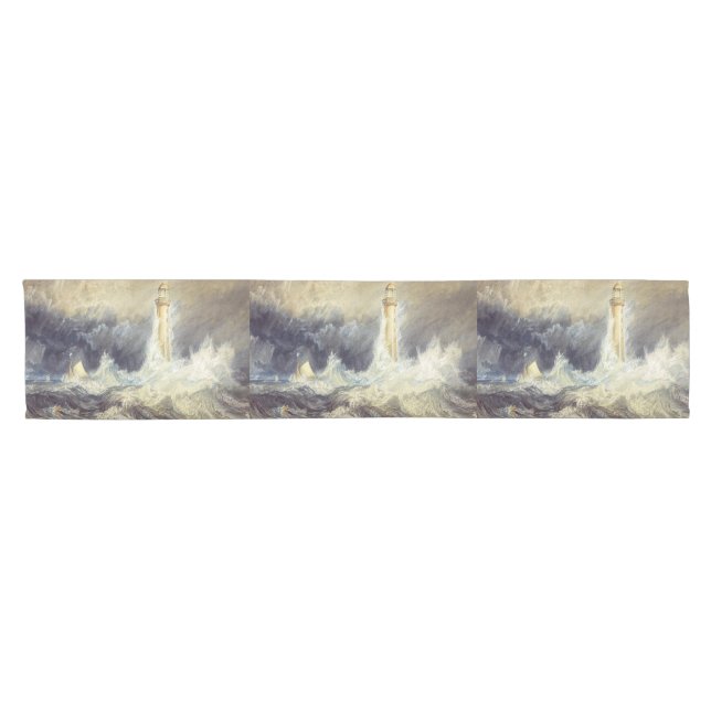 William Turner - Bell Rock Lighthouse Kurzer Tischläufer (Horizontal)