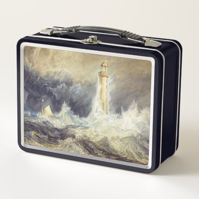 William Turner - Bell Rock Lighthouse Metall Brotdose (Vorderseite)