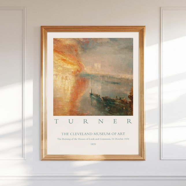 William Turner Burning Houses Lords Commons 1834 Poster (Von Creator hochgeladen)