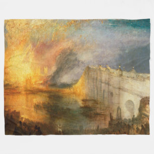 William Turner - Der Brand des Parlaments Fleecedecke