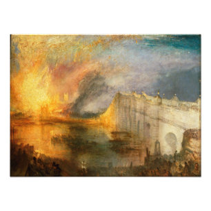 William Turner - Der Brand des Parlaments Fotodruck