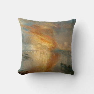 William Turner - Der Brand des Parlaments Kissen