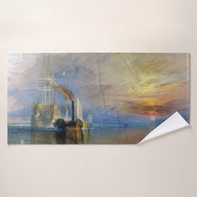 William Turner - Der Kampftemeraire Badhandtuch Set (Badehandtuch)