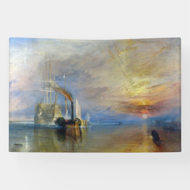 William Turner - Der Kampftemeraire Banner (Horizontal)
